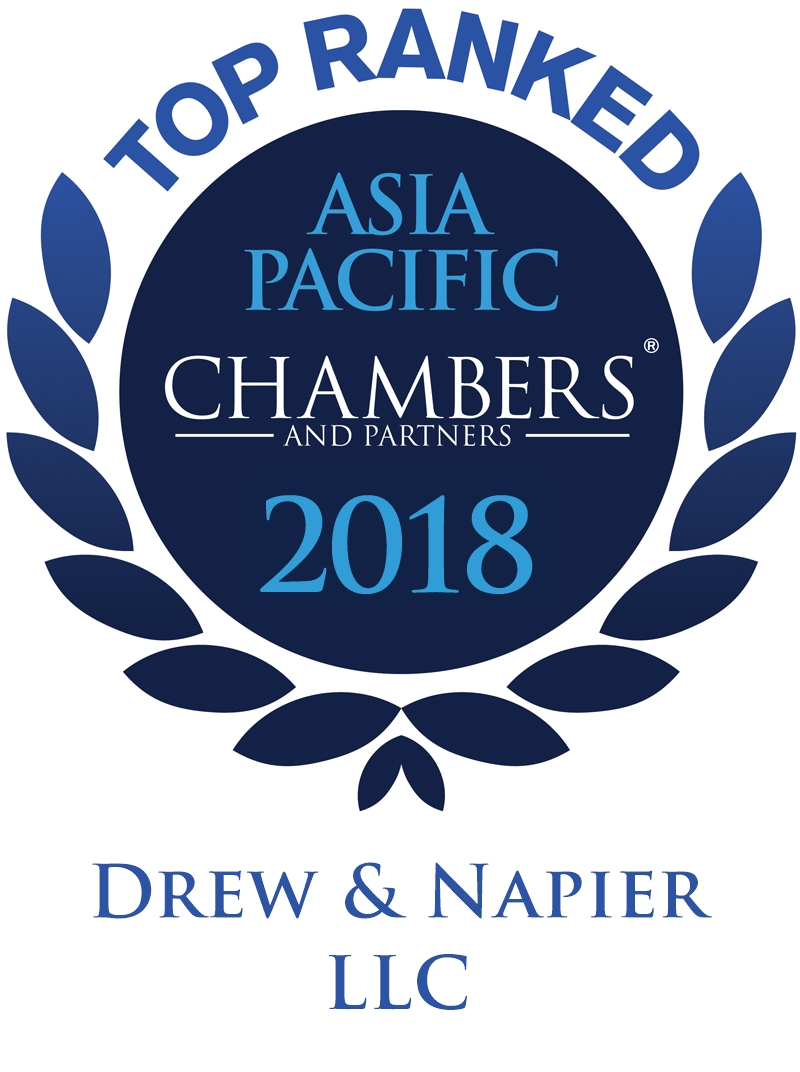 Chambers Asia Pacific Top Ranked Firm 2018
