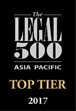 The Legal 500 Asia Pacific Top Tier Firm 2017