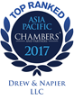Chambers Asia-Pacific Top Ranked Firm 2017